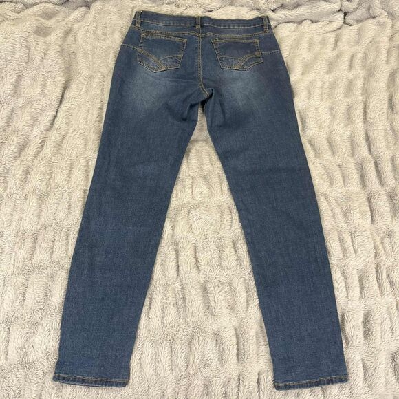 Fashion Nova Jeans Womens 13 Skinny Stretch Denim Mid Rise Blue Medium Wash - Picture 2 of 8